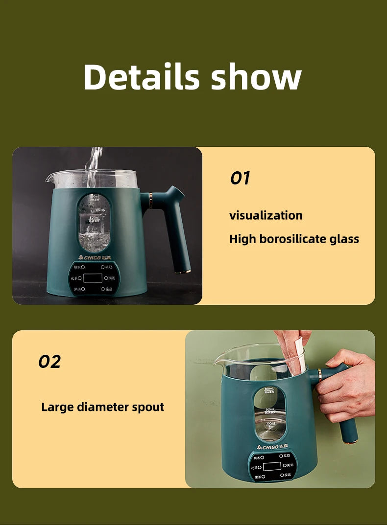 Electric Kettle Multifunction Glass Health