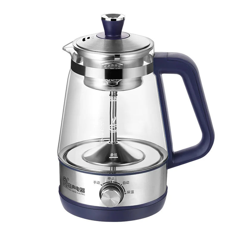 1L Electric Kettle Heat-resistant Glass Tea Infuser Pot With Filter  Automatic Steam Spray Borosilicate glass Teapot Health Pot