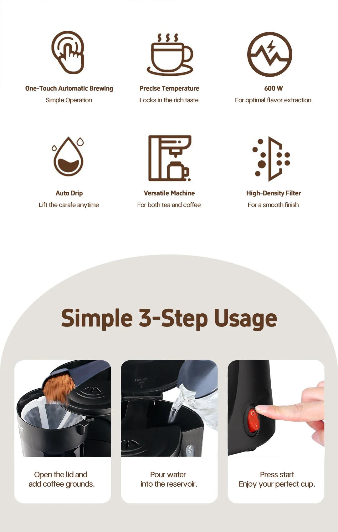 Automatic Home Coffee Machine