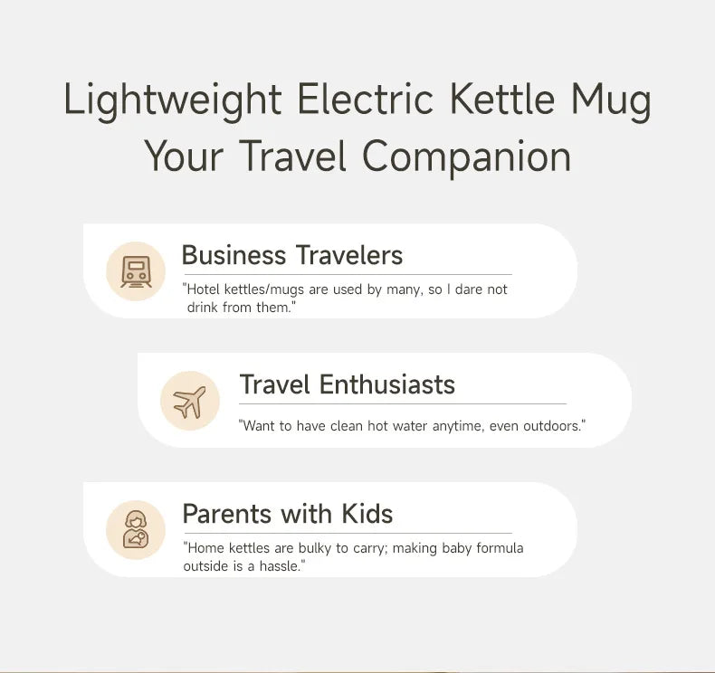 Electric Kettle Portable Heating Cup