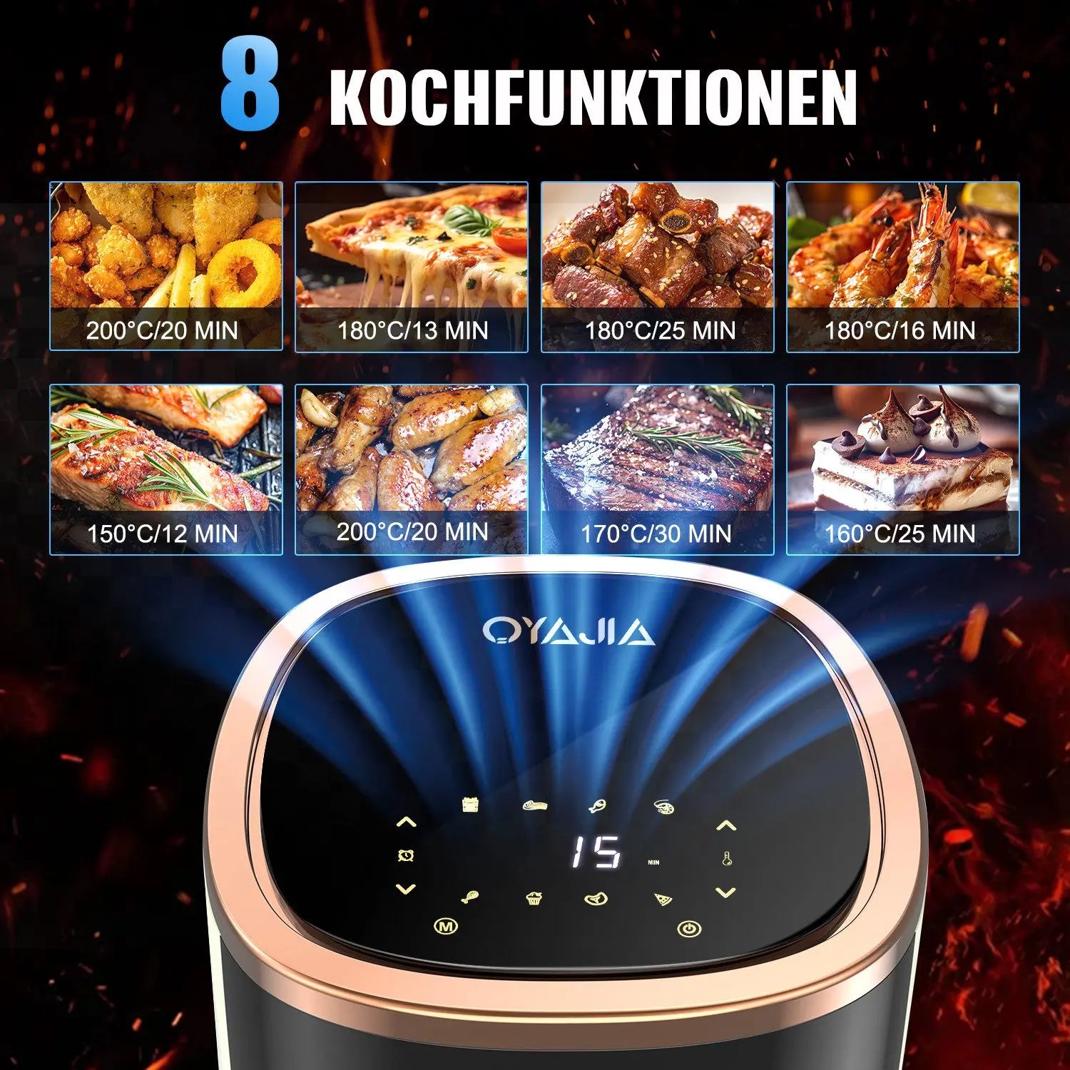 Multi-Functional Air Fryer with Viewing Window
