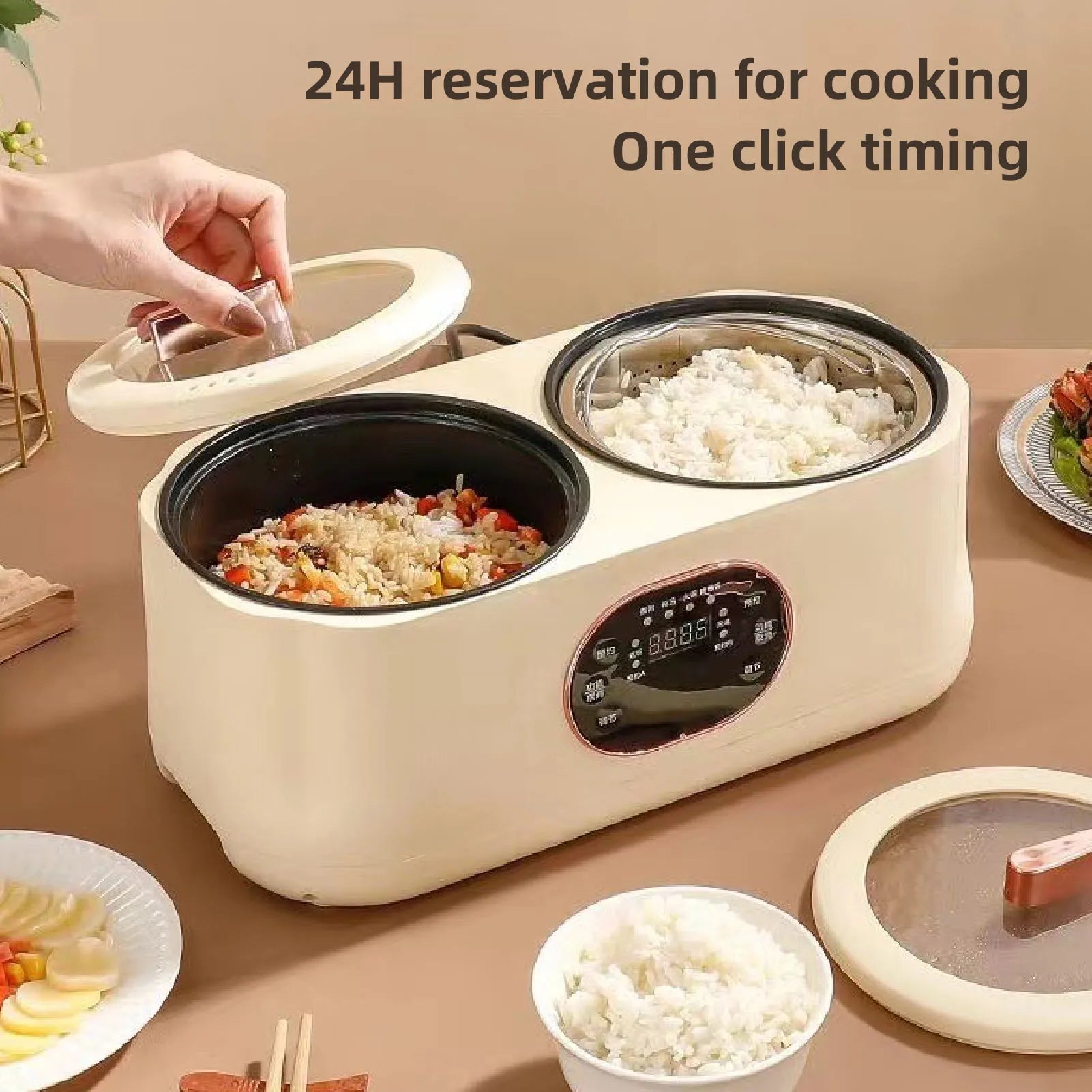Cooker Double Liner Multifunctional Automatic