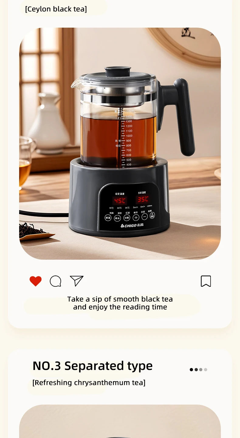 1500ml Steam Spray Tea Kettle Baby Constant Temperature Milk Regulator Multifunctional Electric Kettle 72h Thermostatic Kettle