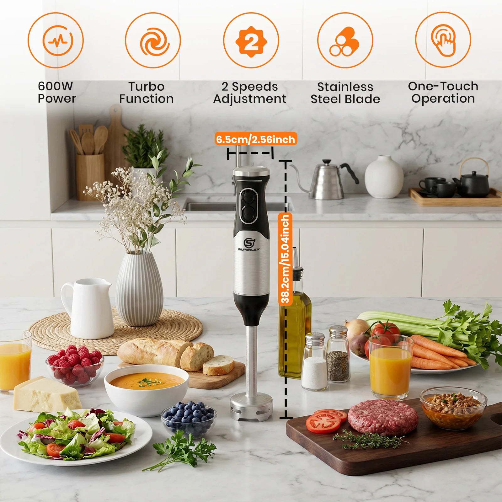 SUPERLEX Stainless Steel 600W