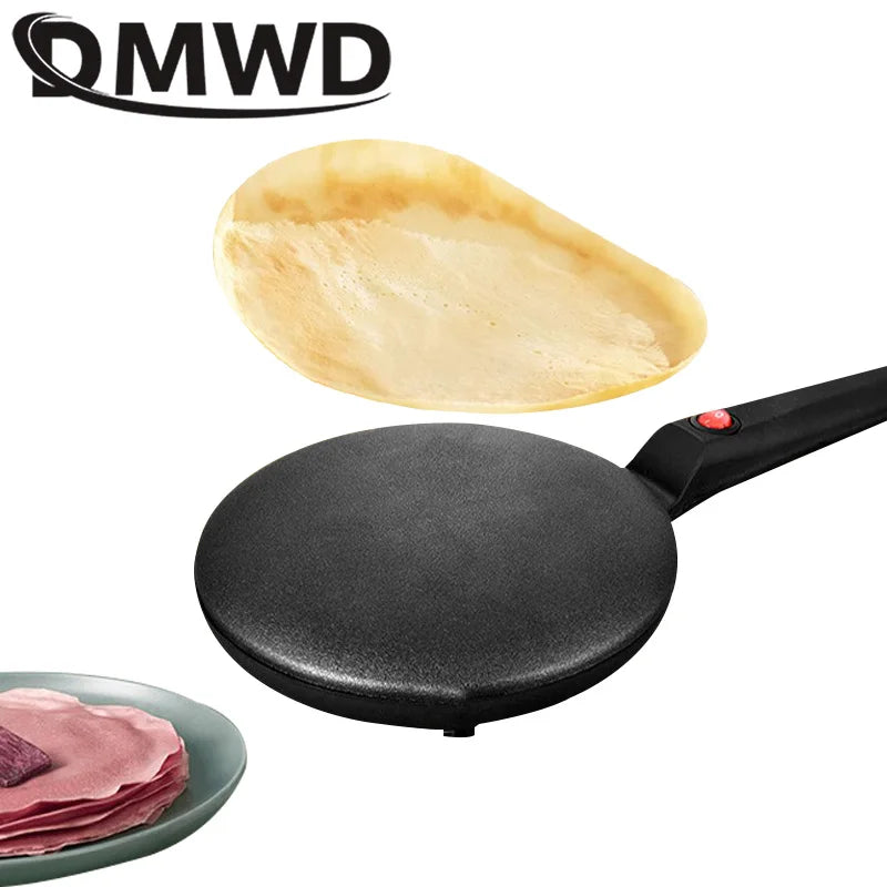 110V/220V Automatic Pancake Making Machine Instant Heating DIY Snack Burrito Baking Pan Crepe Maker Spring Roll Flapjacks Skille