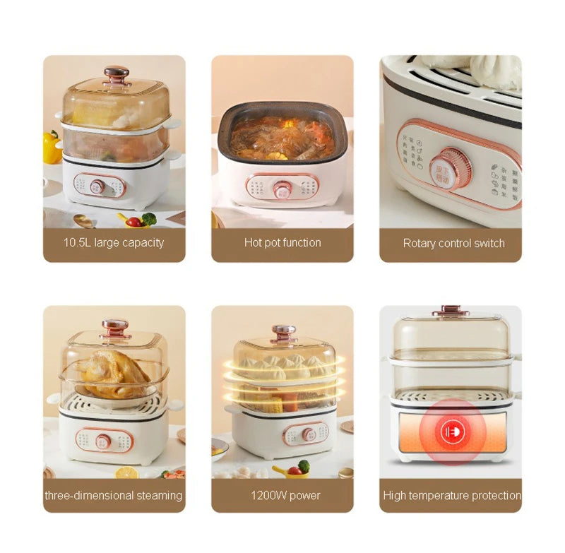 Electric Food Steamer Large Capacity