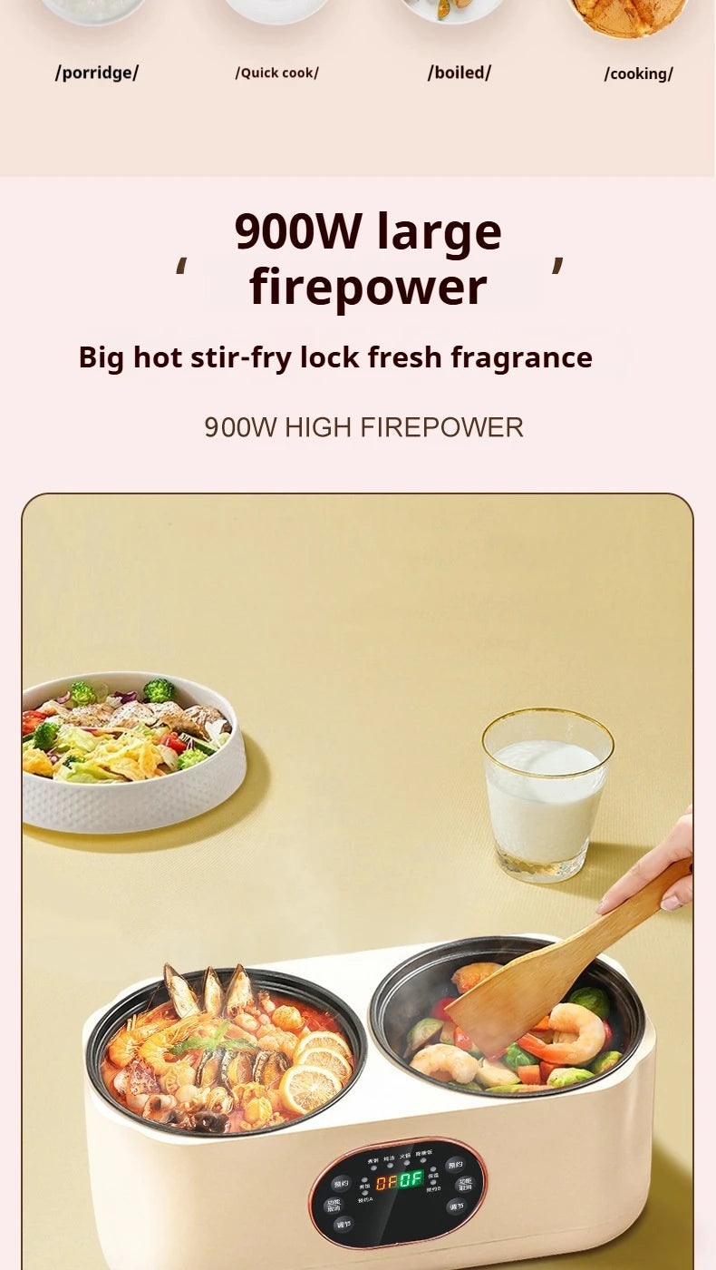 Double Gallbladder Electric Rice Cooker Multifunctional Fully Automatic Intelligent Hot Pot Steamer