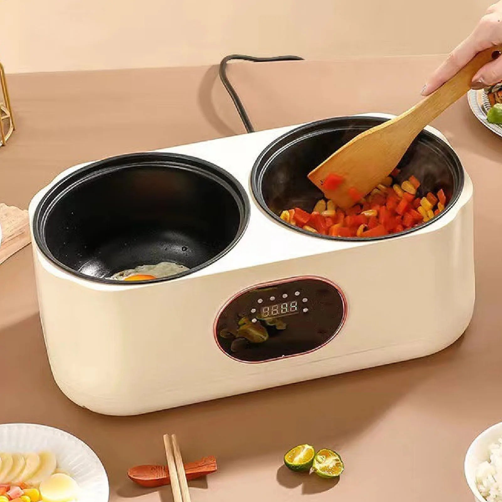 Cooker Double Liner Multifunctional Automatic