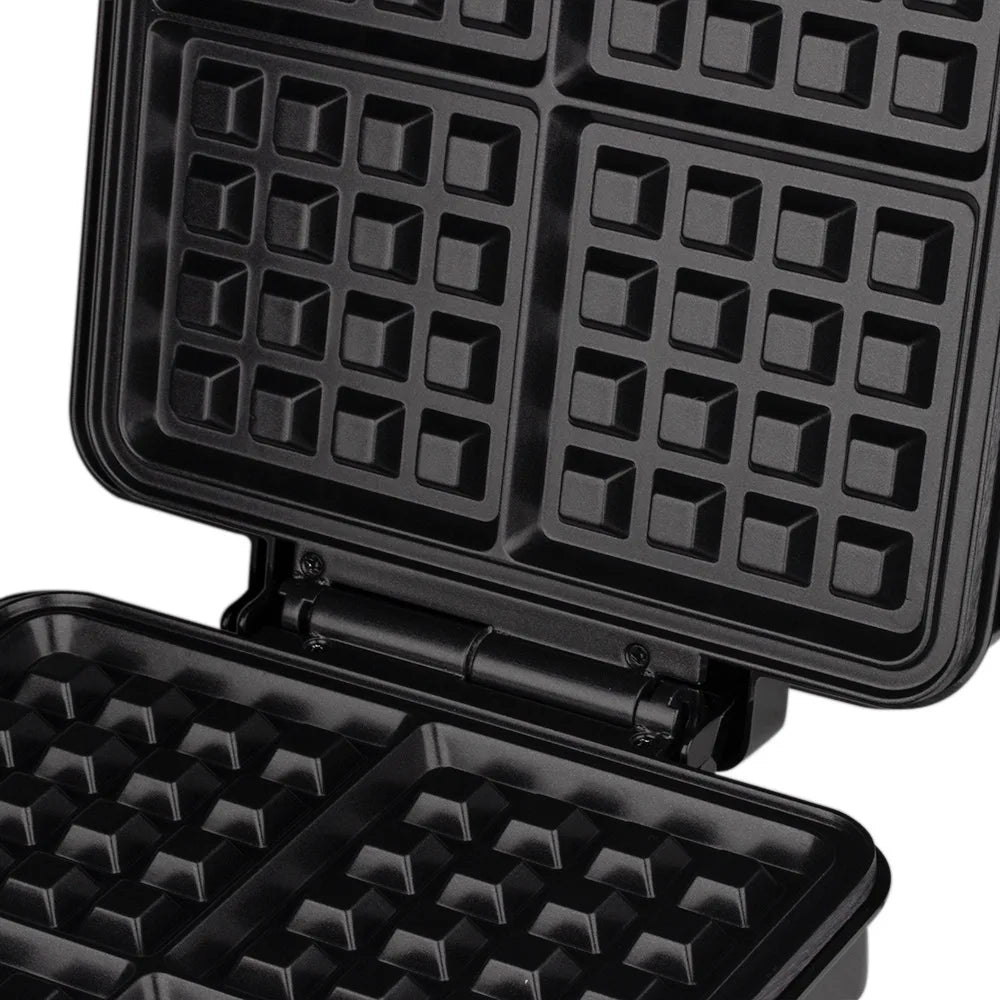 1500W Electric Waffle Maker 4 Pan Double Heating Non-Stick Egg Cake Oven Pancake Egg Waffle Cake Machine for Kid's Snacks