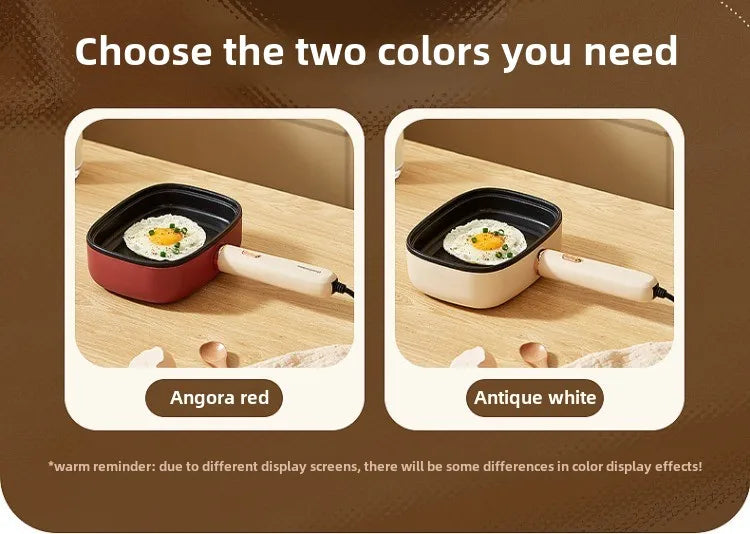 220V Non-stick Electric Steak Egg Frying Pan Home Appliance Multi Cooker for Breakfast
