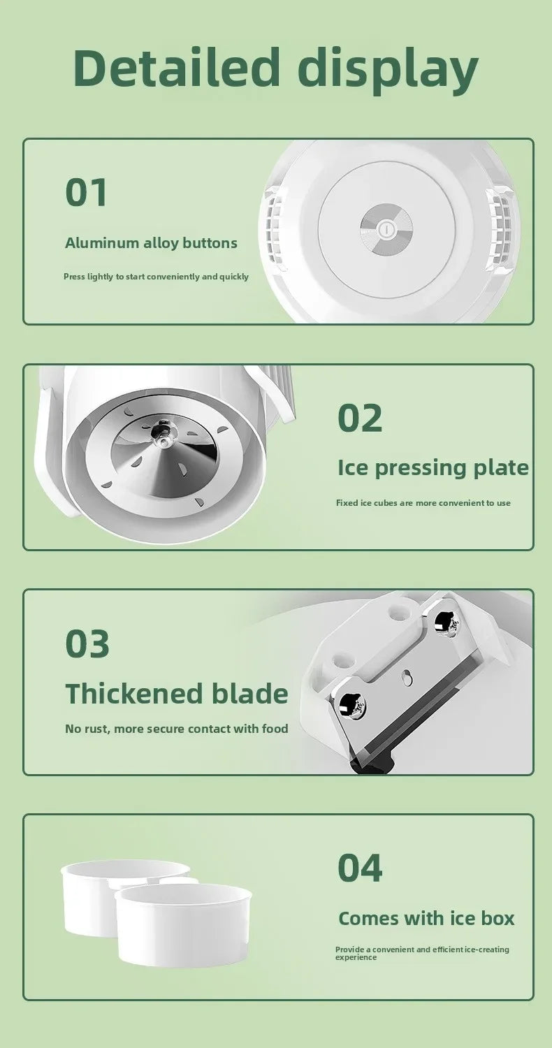 Automatic Ice shavers Small household electric Shaved Ice Machine two speed Adjustable ice shaving machine 220V 110V Ice Crusher
