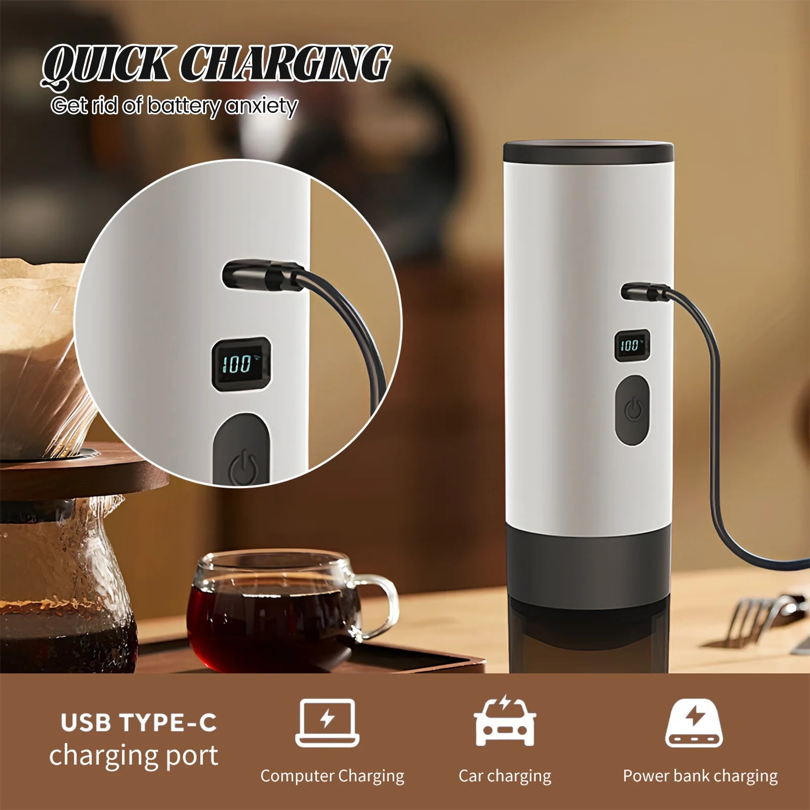 Portable 3 in 1 USB Coffee Maker