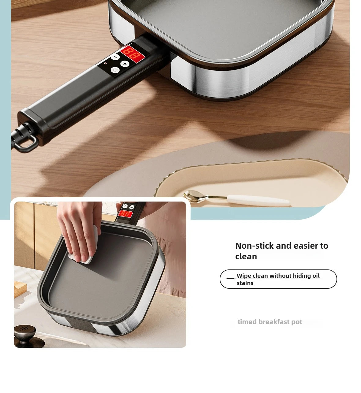 Electric Pancake Maker Nonstick Breakfast