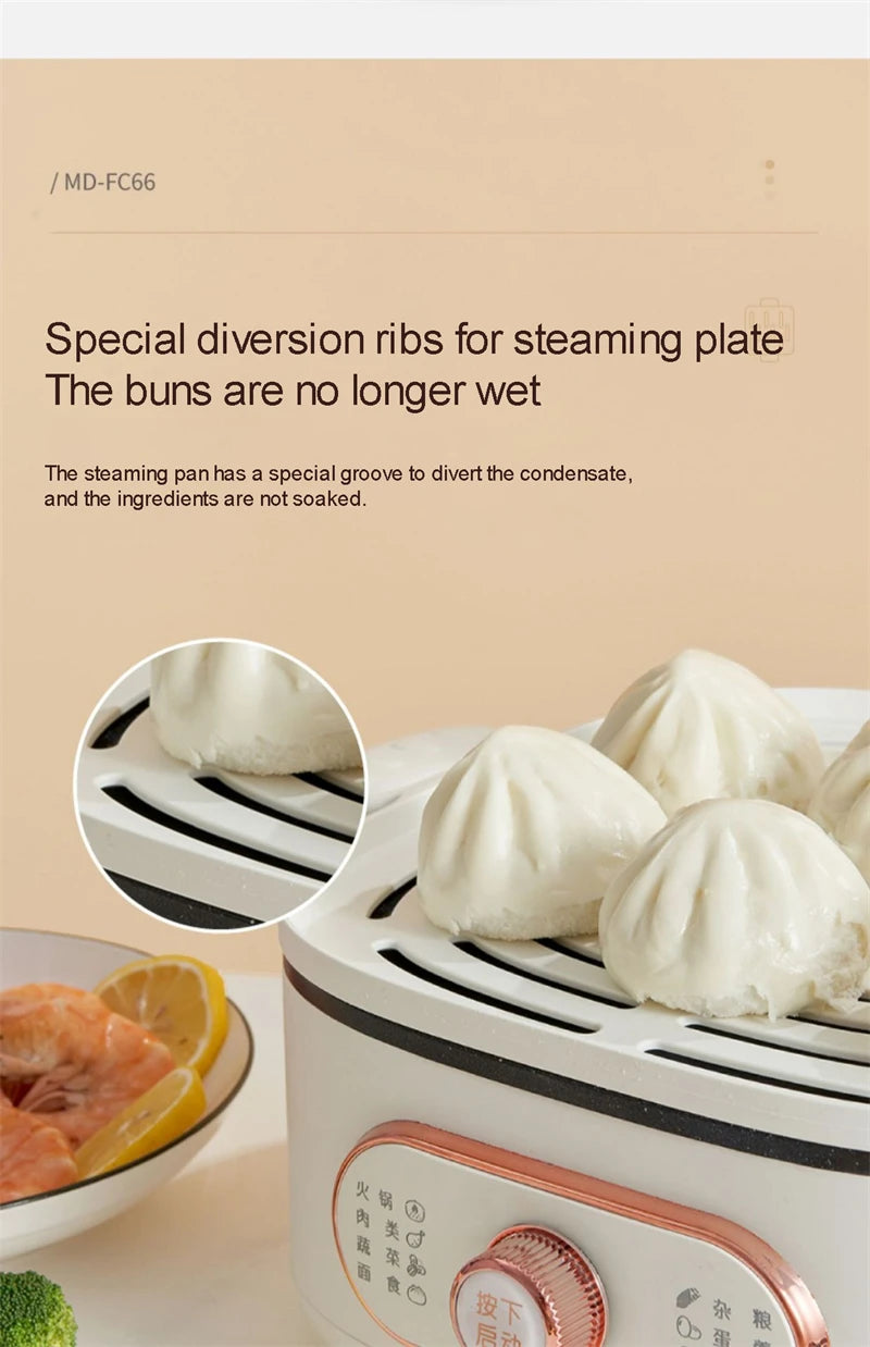 Electric Food Steamer Large Capacity