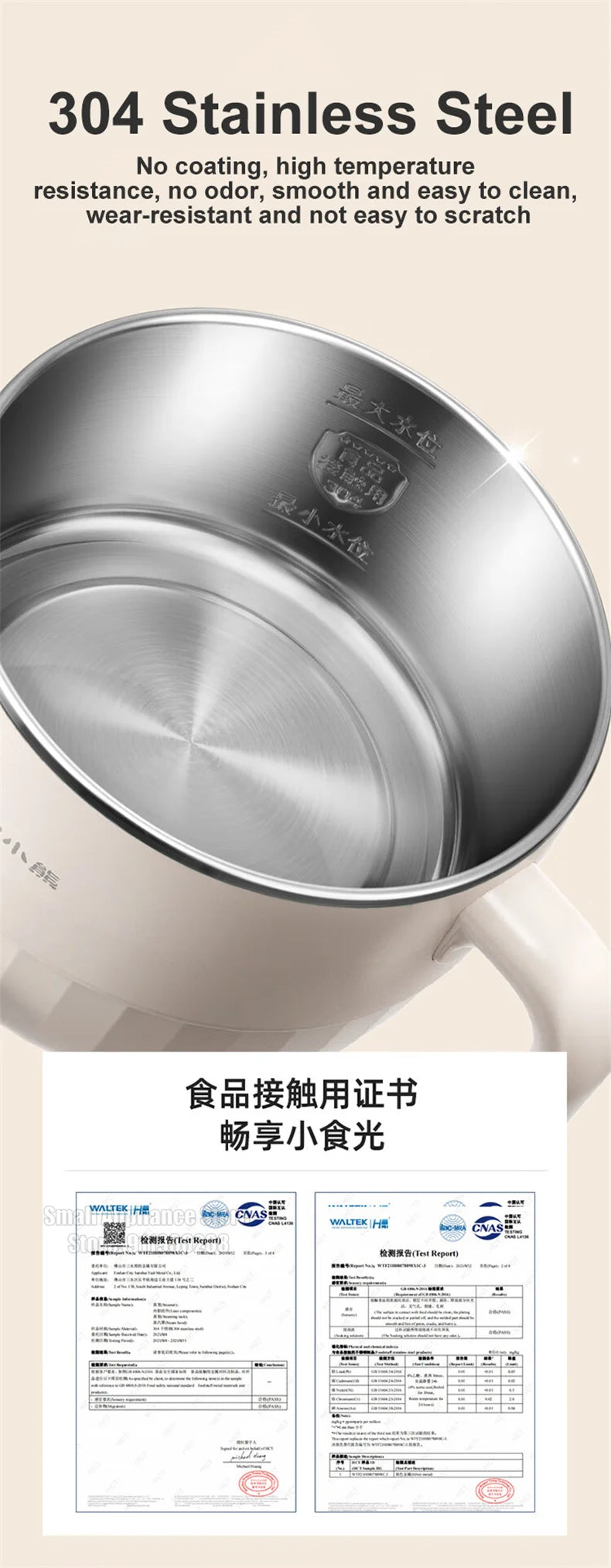 Bear Multifunction Electric Cooking Pot Stainless Steel Single/Double Layer Hot Pot Household 1-2 People Electric Rice Cooker