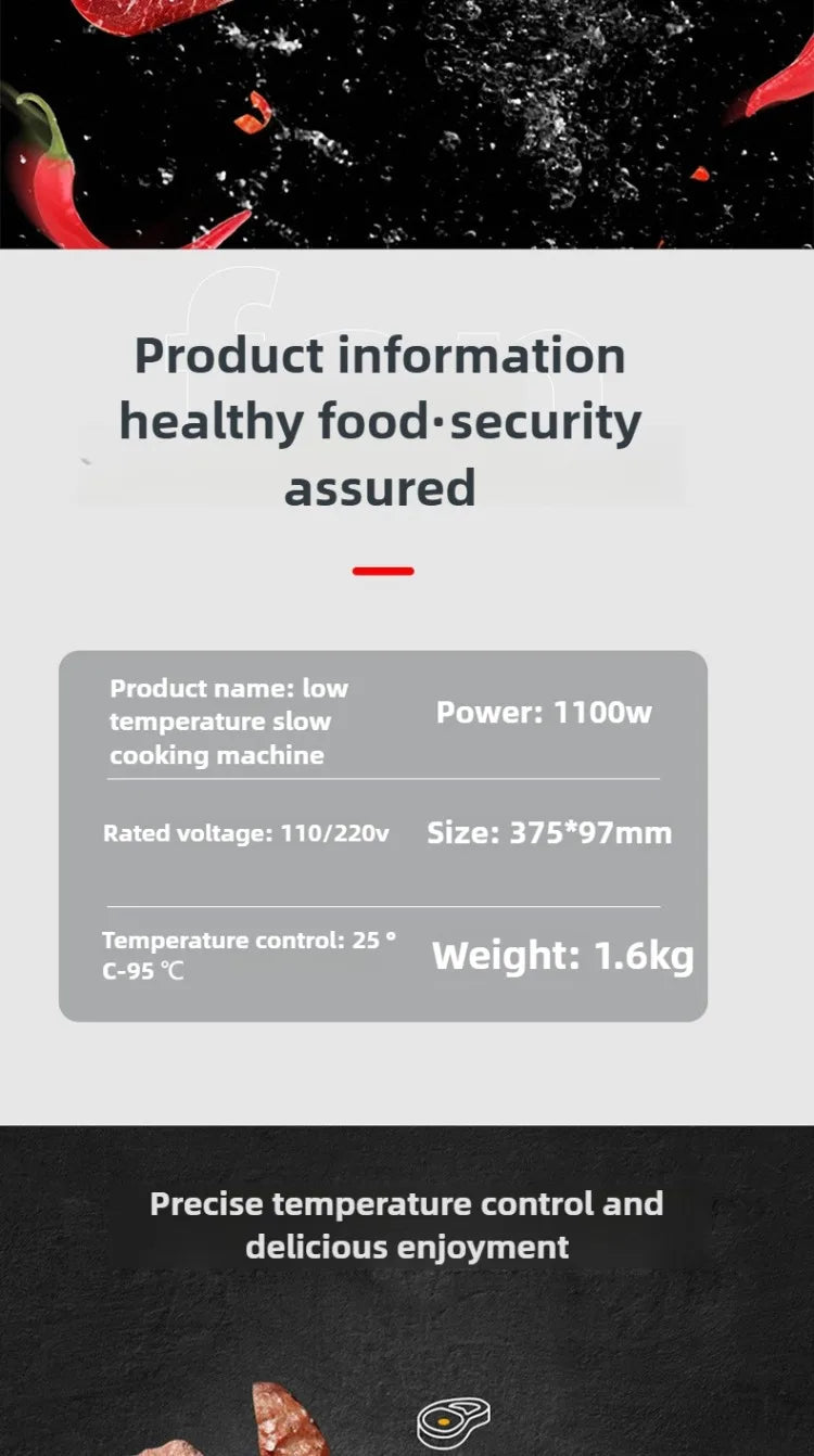 Vacuum Sous Vide Smart Slow Cooker