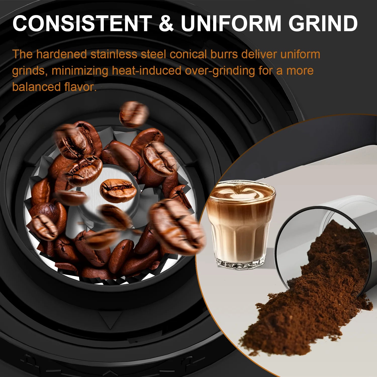 Coffee Bean Grinder Conical Burr Coffee Electric