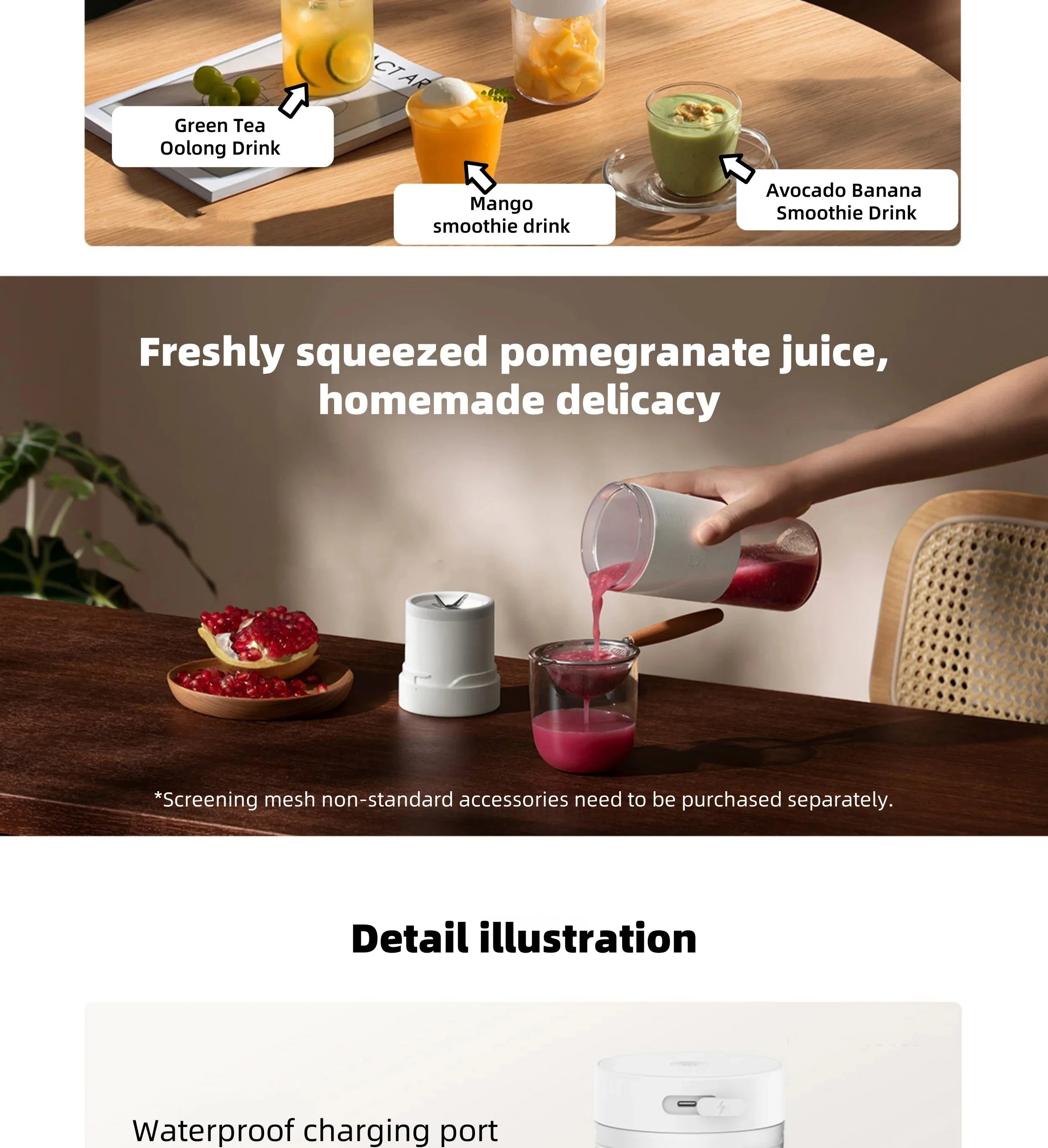 Mijia Portable Juicer 2 Fruit Automatic Juicer