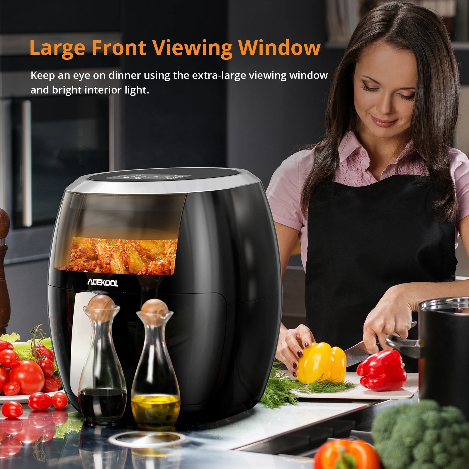Cooker with Digital Display 8 Cooking