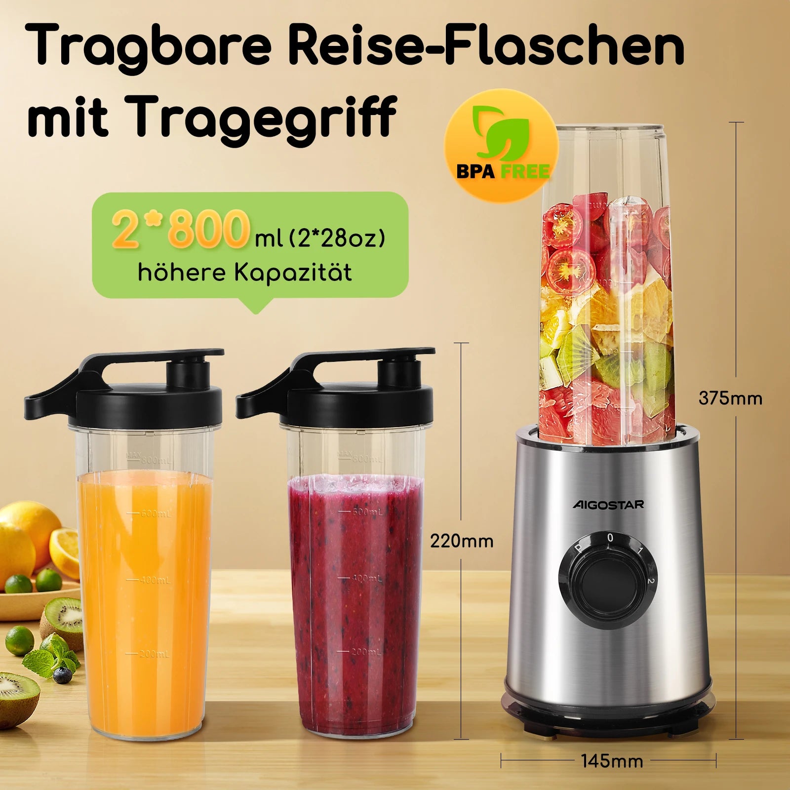 Smoothie Maker, Mini Blender