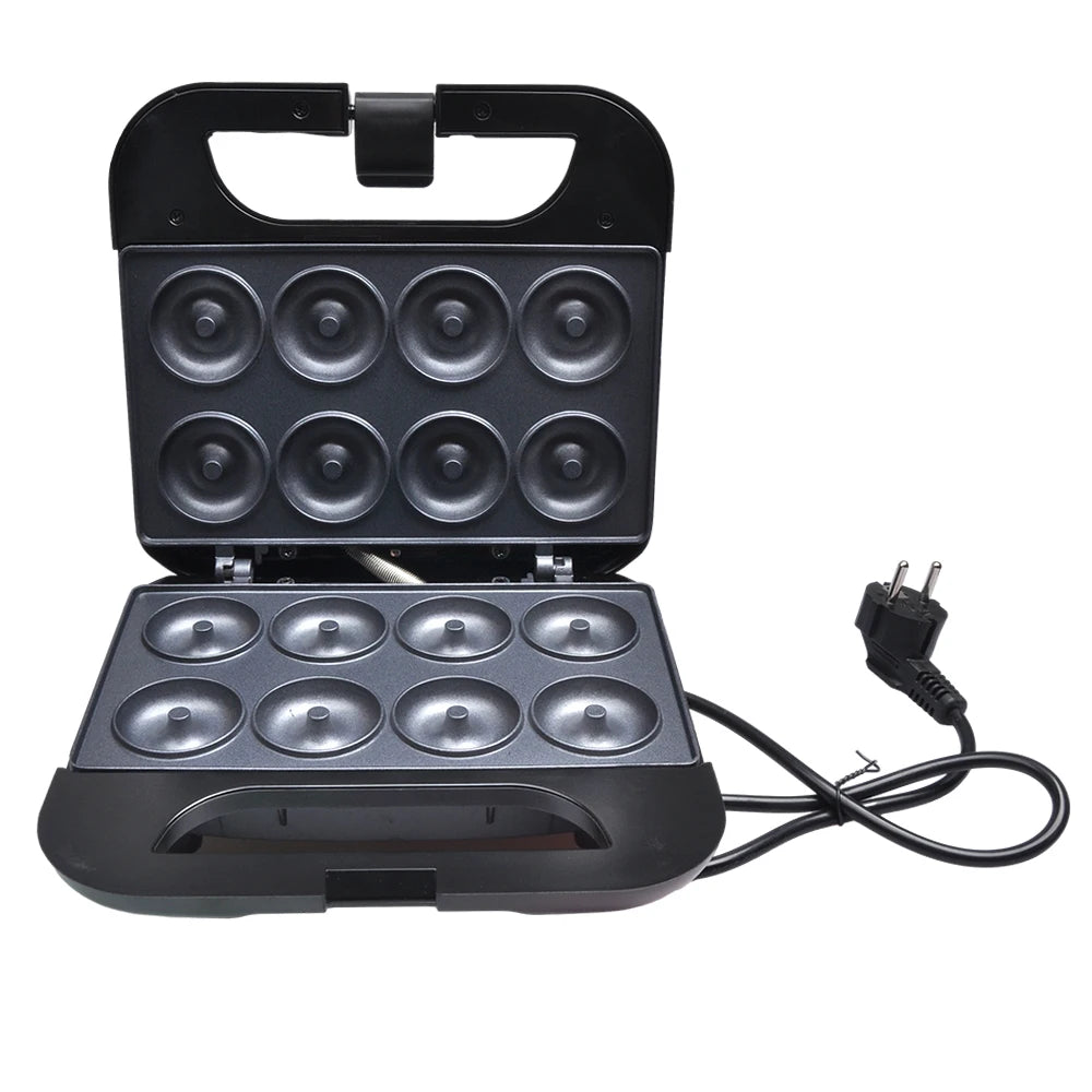 850W 8 Holes Mini Donut Maker Machine Cake Baking Oven Pot Kitchen Cooking Appliance Toaster 220V for Kids Dessert