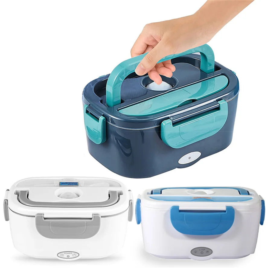 GECOFEER 1.5L 60W Electric Lunch Box Food Warmer Portable Food Heater for Car Or Lunch Heating Microwave for Truckers