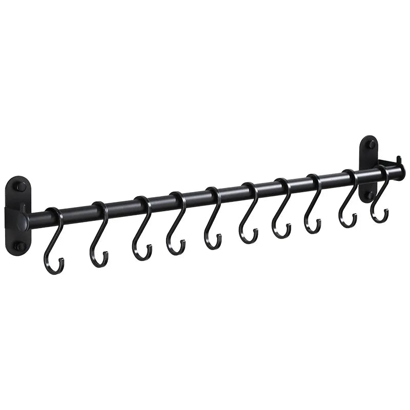 Kitchen Organizer Hooks Wall Hangers Rack Aluminum for Kitchen Utensils Knife Holder Cutting Board Spoon Lid Storage Accessories