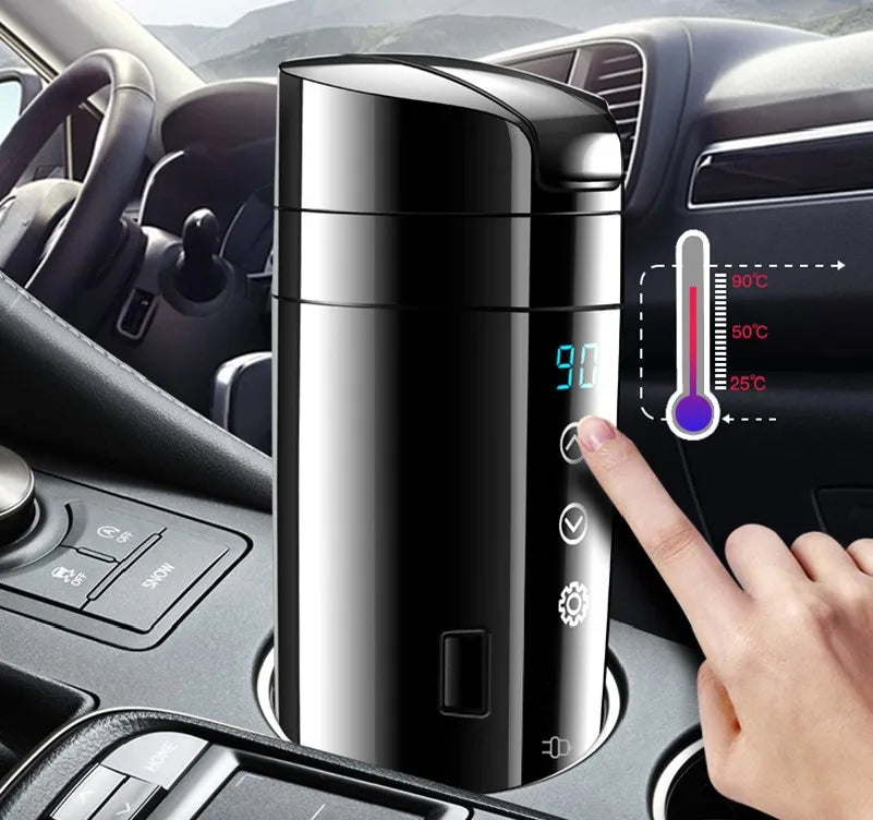 2 in 1 Car Household Electric Kettle Smart