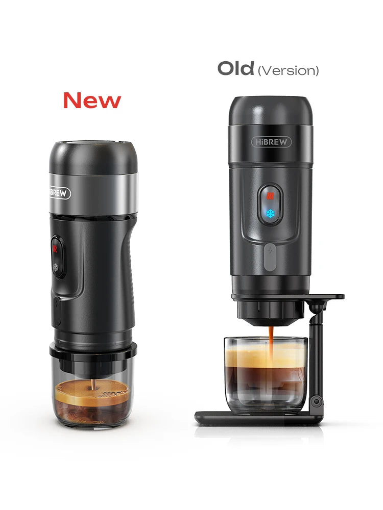 HiBREW Portable Coffee Machine for Car & Home,DC12V  Expresso Coffee Maker Fit Nexpresso Dolce  Pod Capsule  Coffee Powder H4A