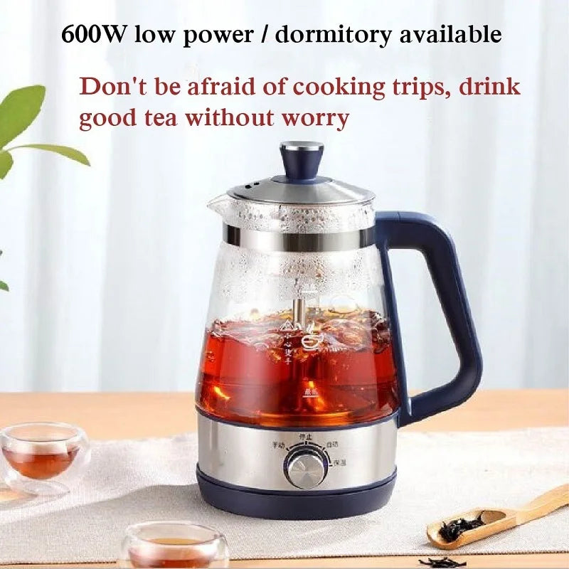 1L Electric Kettle Heat-resistant Glass Tea Infuser Pot With Filter  Automatic Steam Spray Borosilicate glass Teapot Health Pot