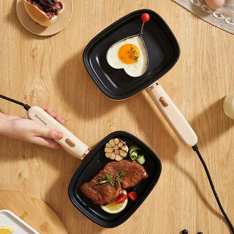 220V Non-stick Electric Steak Egg Frying Pan Home Appliance Multi Cooker for Breakfast