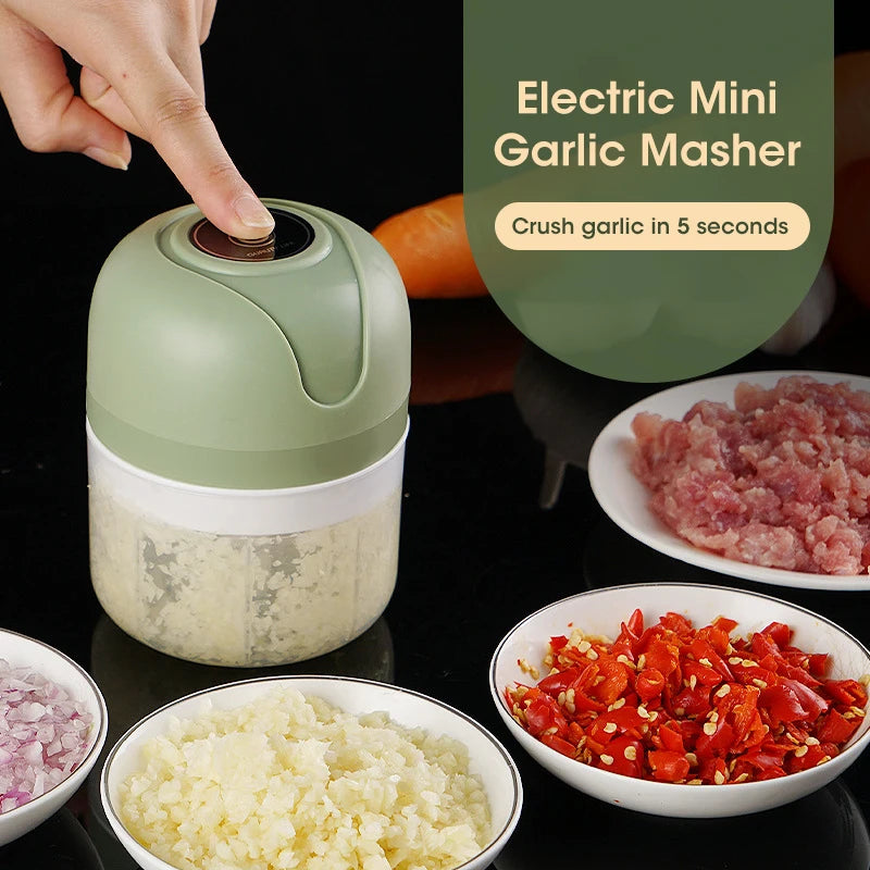 Electric Garlic Masher Crusher Portable