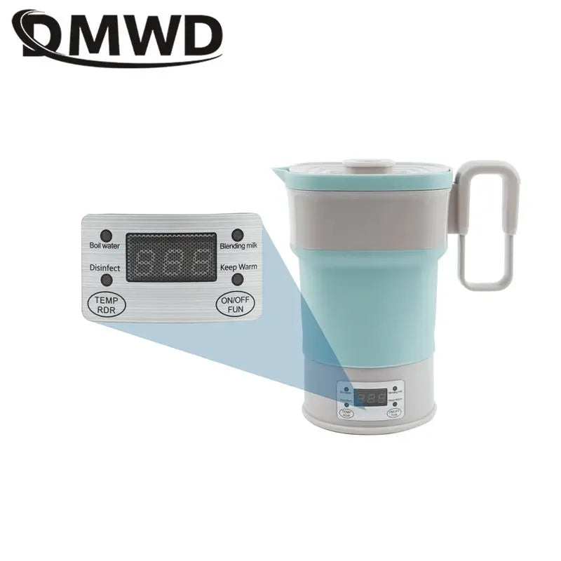 Wide voltage Silicone Folding pot Portable Electric kettle