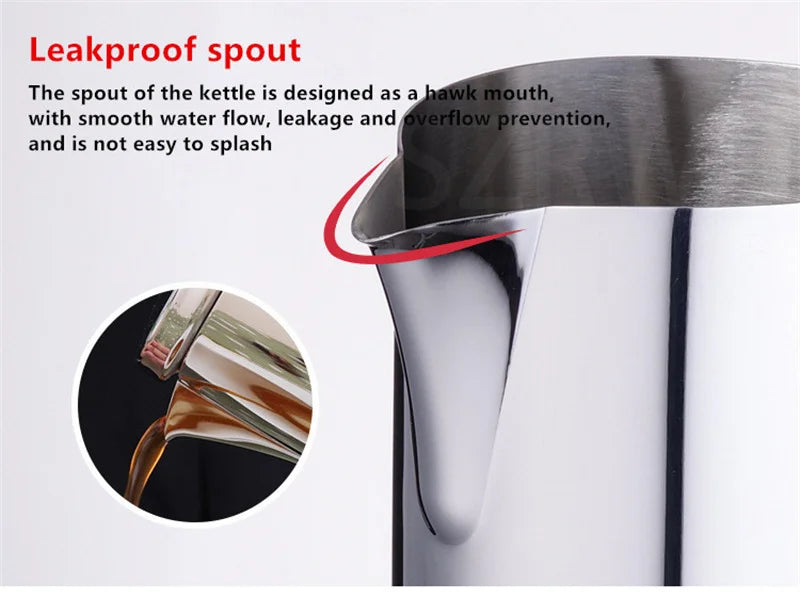 Italian Moka Coffee Pot Thickened Stainless Steel Mocha Kettle Cuban Espresso Maker Cup For Gas Stove Or Induction Cooker