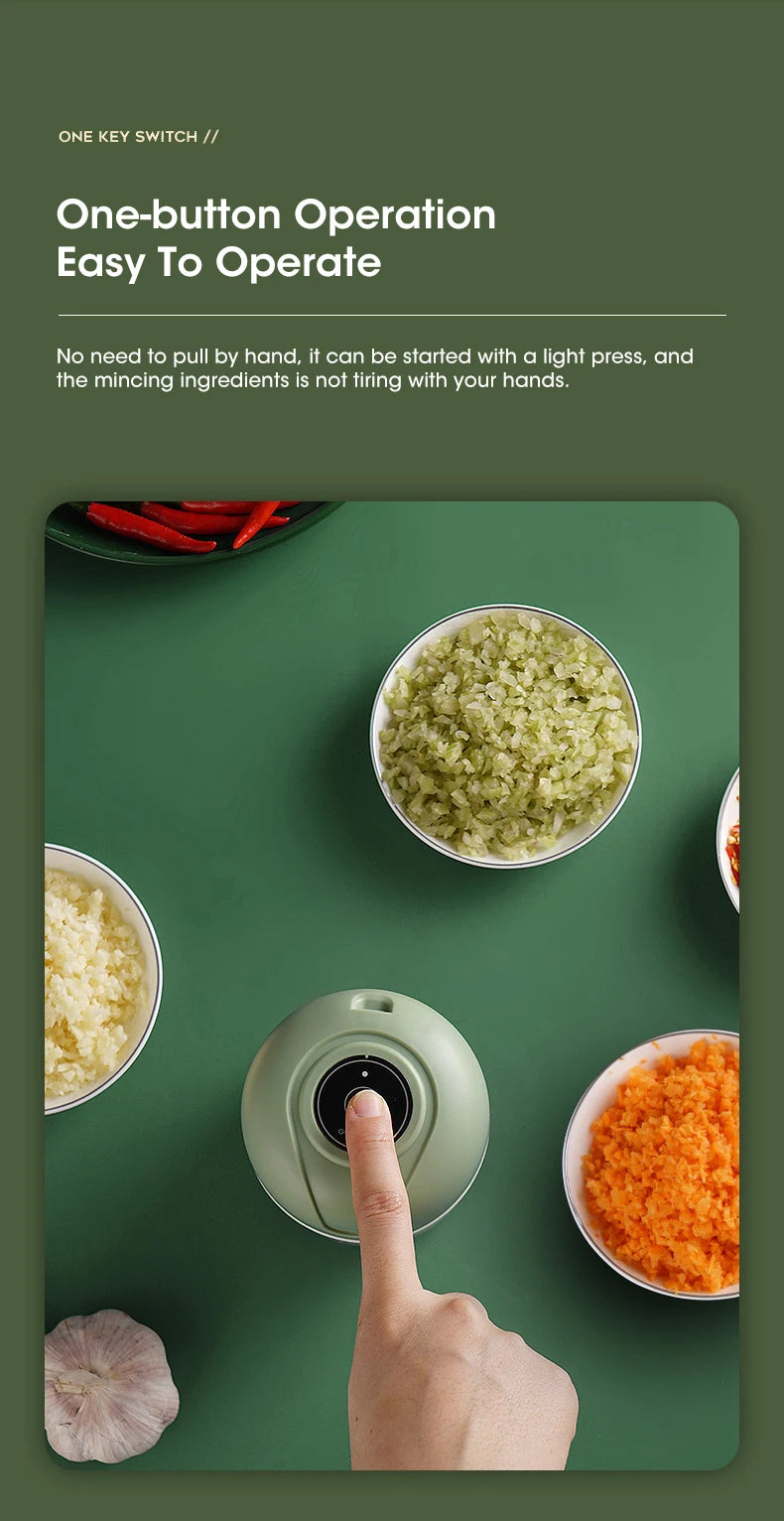 Electric Garlic Masher Crusher Portable