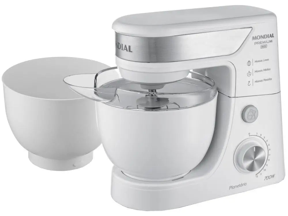 White and Inox Mondial Planetary Mixer