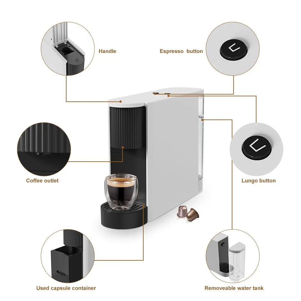 Nespresso Capsule Coffee Machine Home Office Fully-Automatic