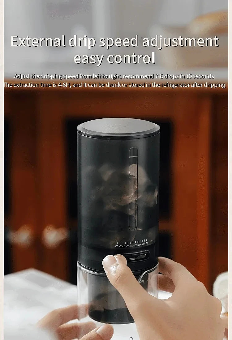 Protable Glass Drip Filter Ice Drop Coffee Maker