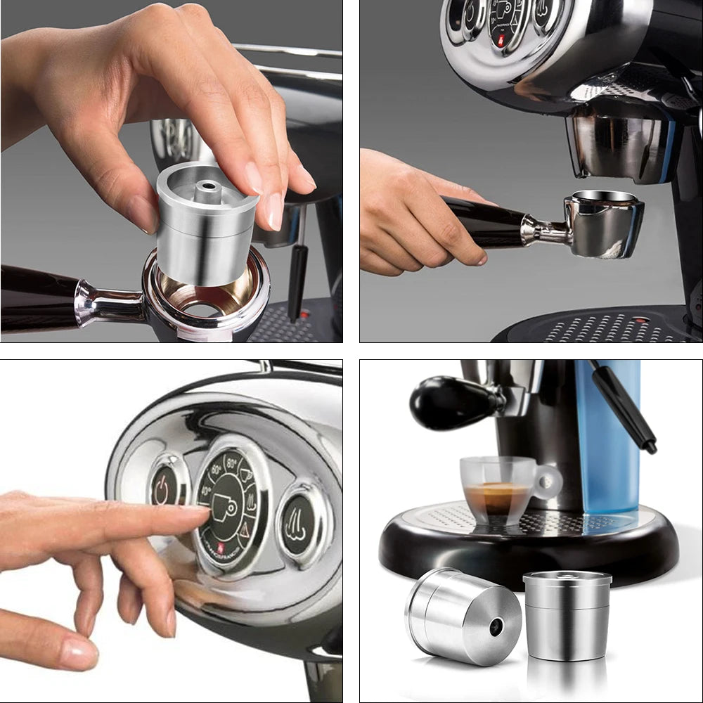 ICafilas Reusable Coffee Capsule Pods For illy X7.1 illy Y3.2  X8 X9 Y5 Mahine Stainless Steel Refillable Coffee Filters