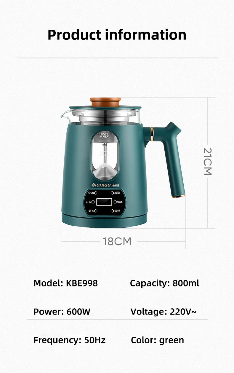 Electric Kettle Multifunction Glass Health