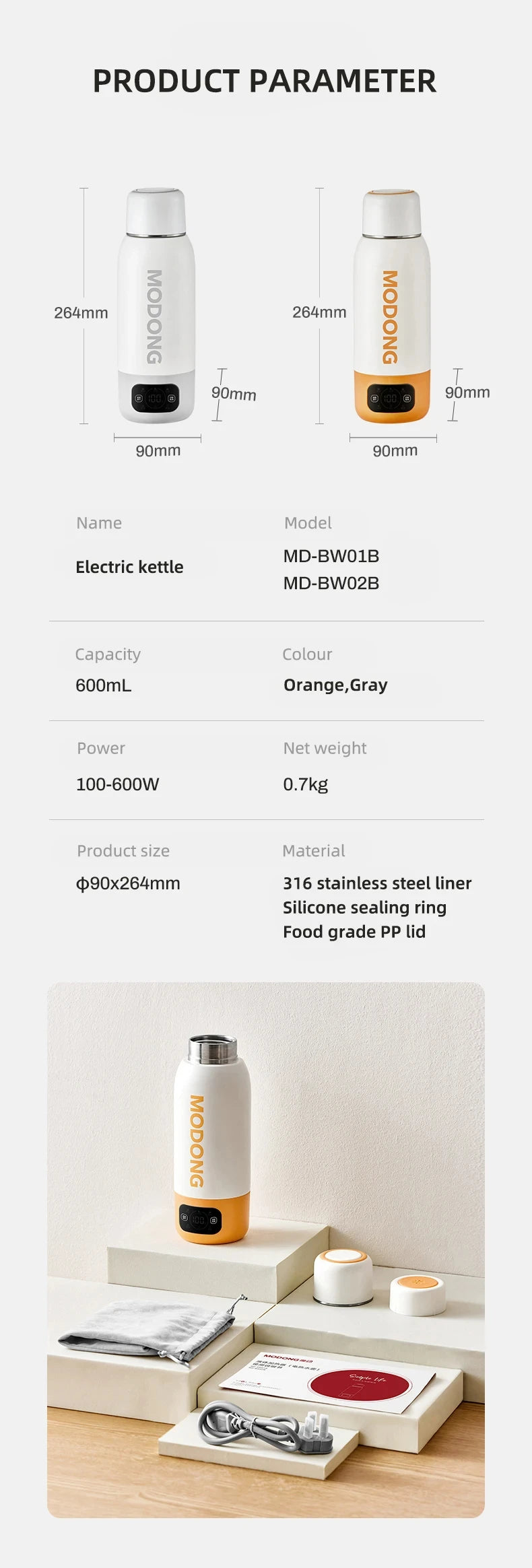 Electric Kettle Portable Heating