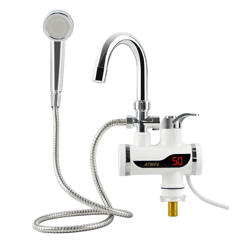 Electric Instant Shower Water Heater Instant Hot Water Faucet Kitchen Electric Tap Water Heating Instantaneous Heater