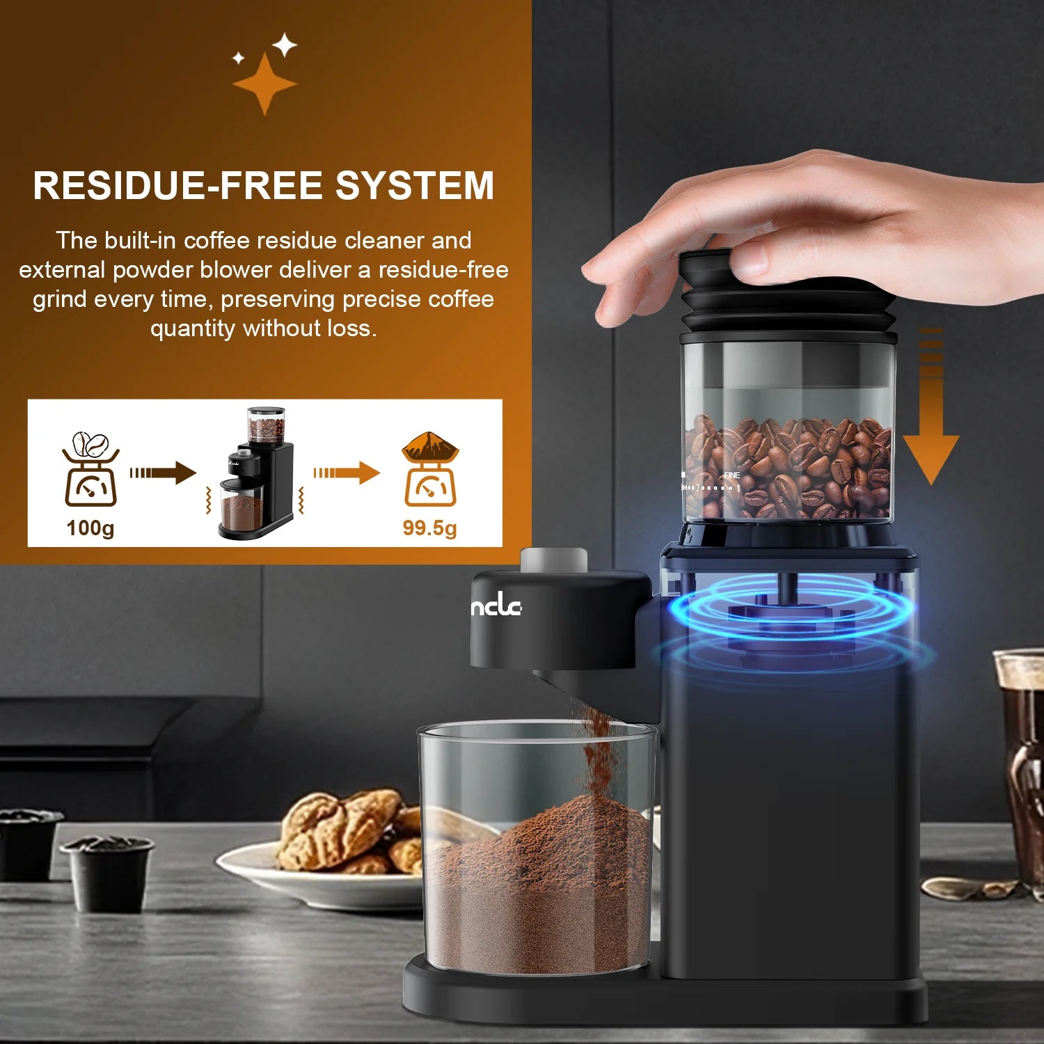 Coffee Bean Grinder Conical Burr Coffee Electric