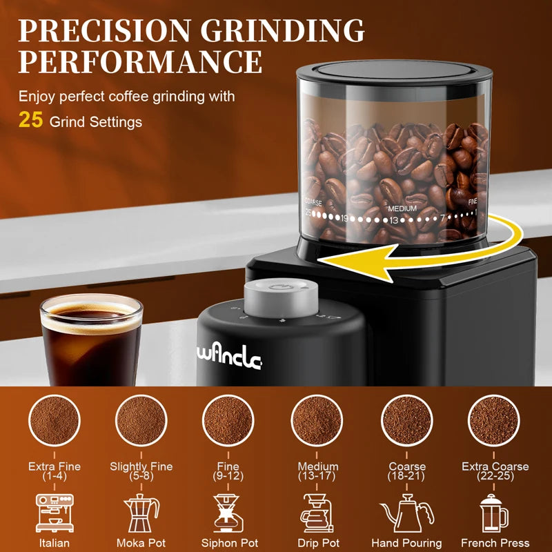 Coffee Bean Grinder Conical Burr Coffee Electric