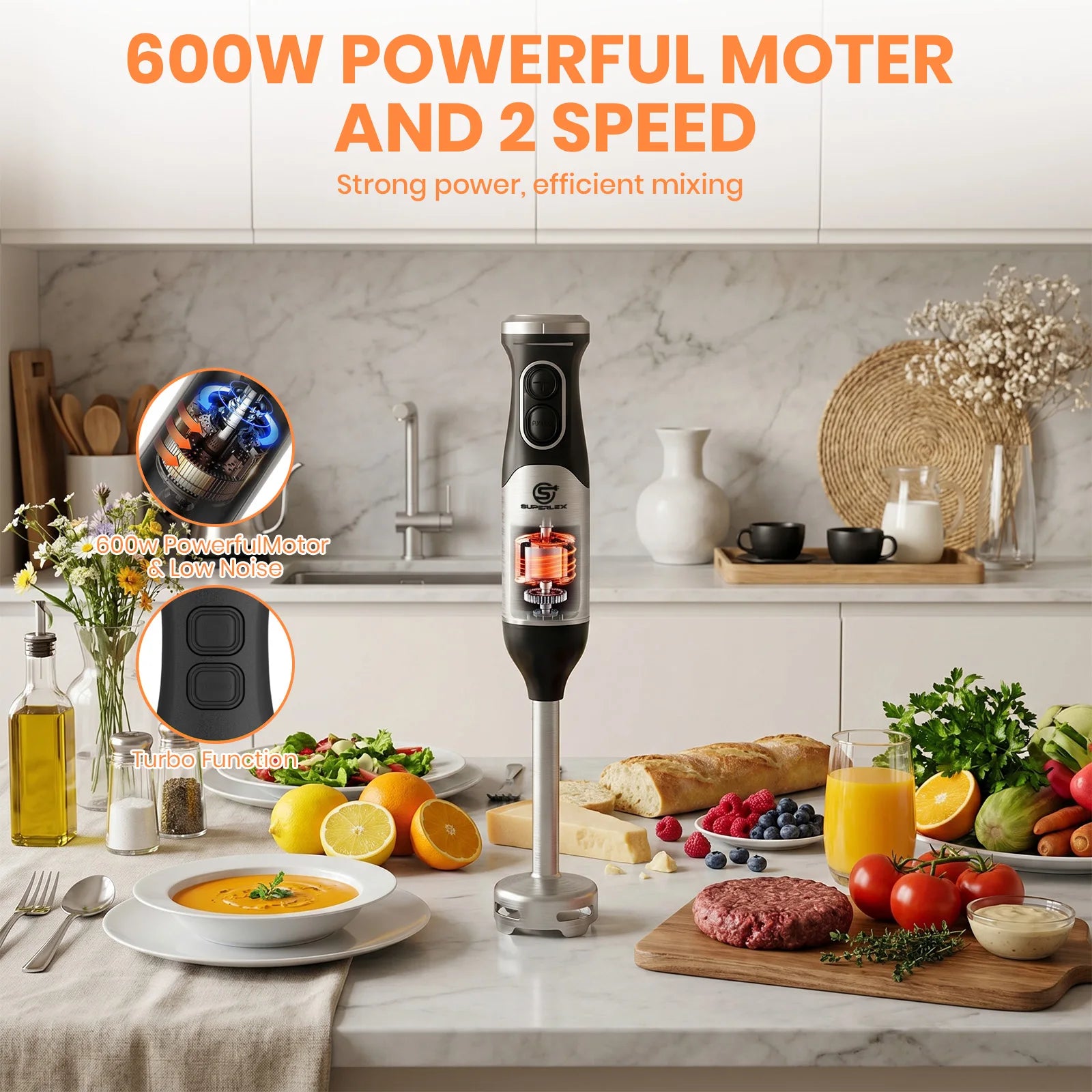 SUPERLEX Stainless Steel 600W