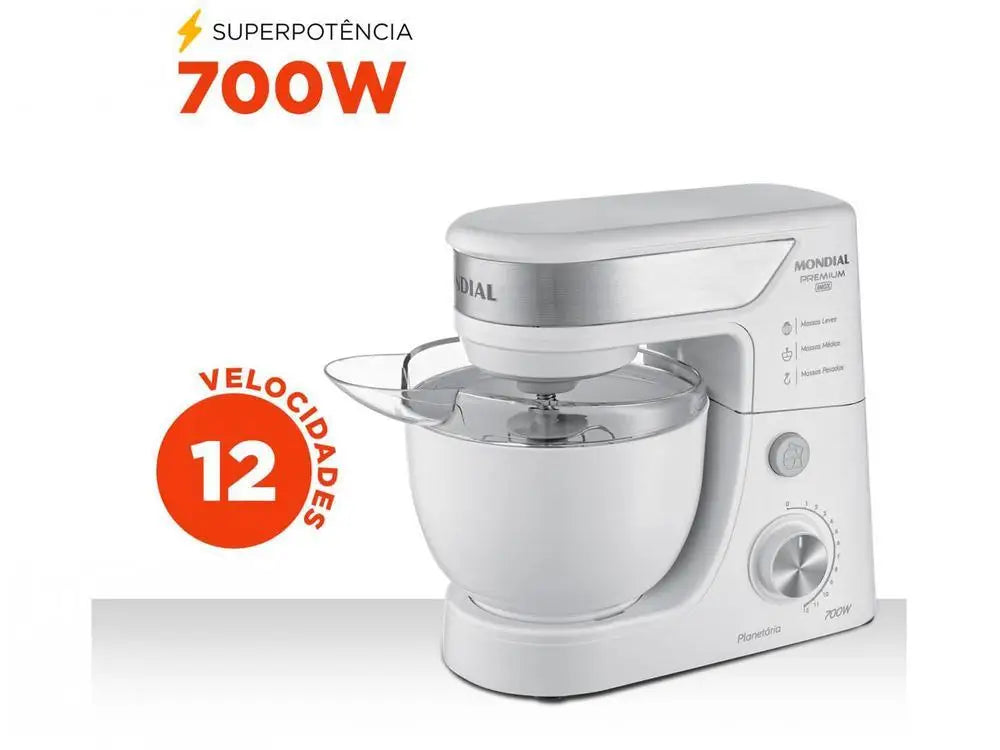 White and Inox Mondial Planetary Mixer