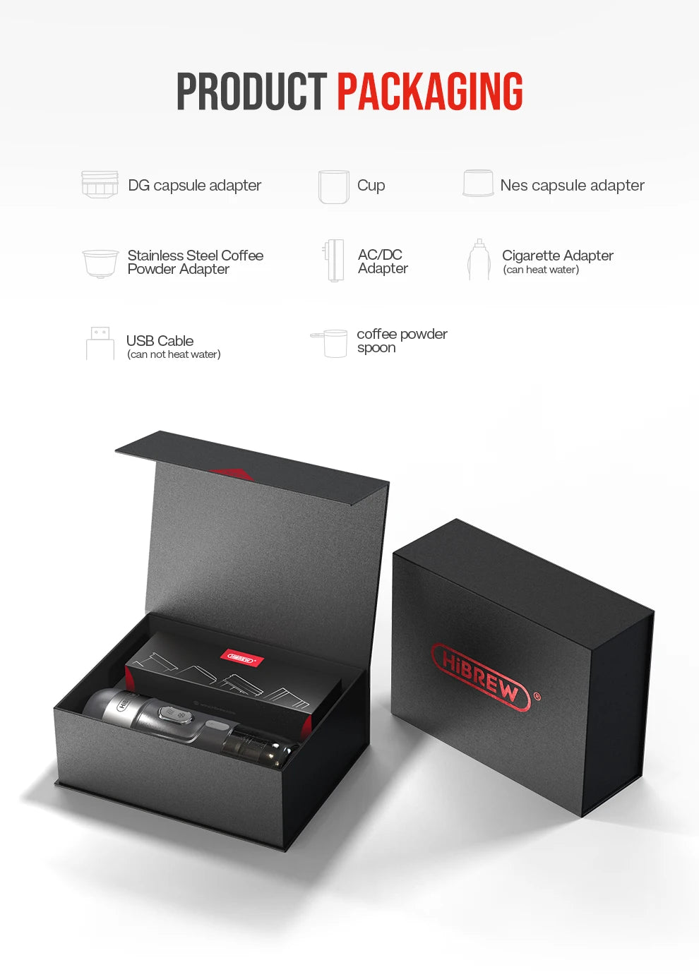 HiBREW Portable Coffee Machines