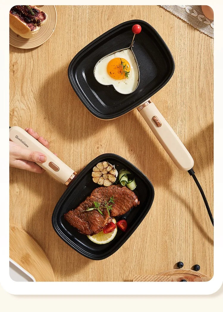 220V Non-stick Electric Steak Egg Frying Pan Home Appliance Multi Cooker for Breakfast