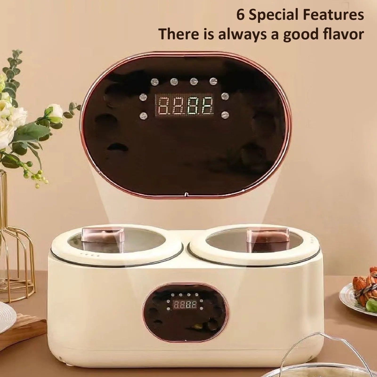 Cooker Double Liner Multifunctional Automatic