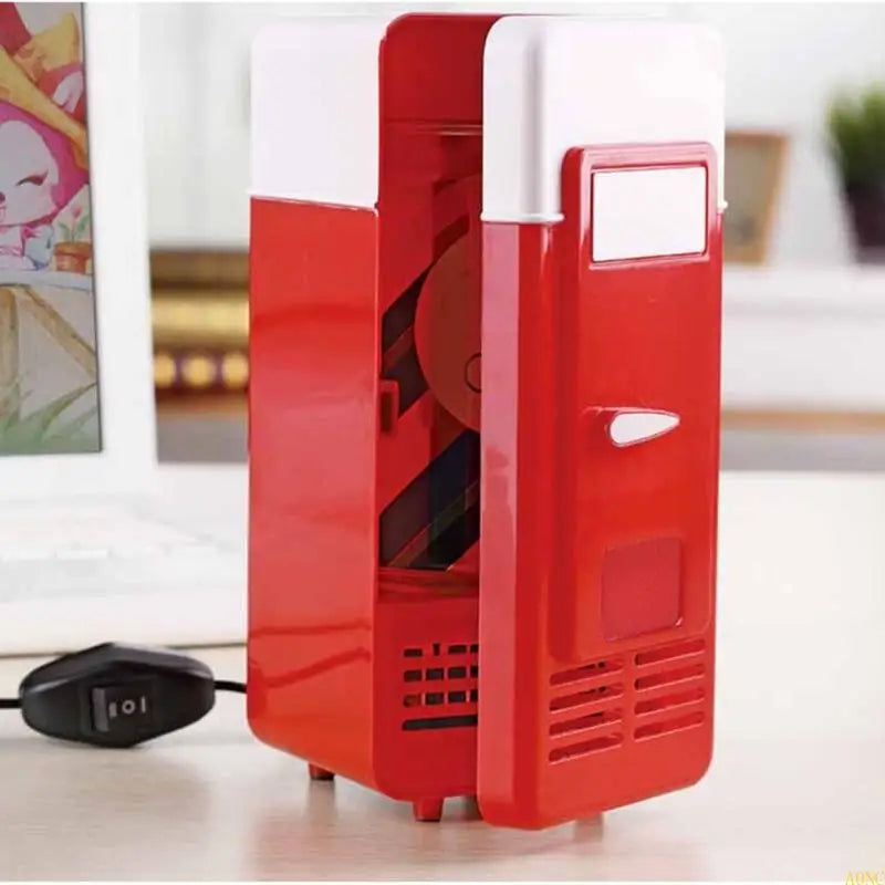 A0NC Mini Car Fridge Cool Heat Cooler And Warmer Box Home Office Car Freezer